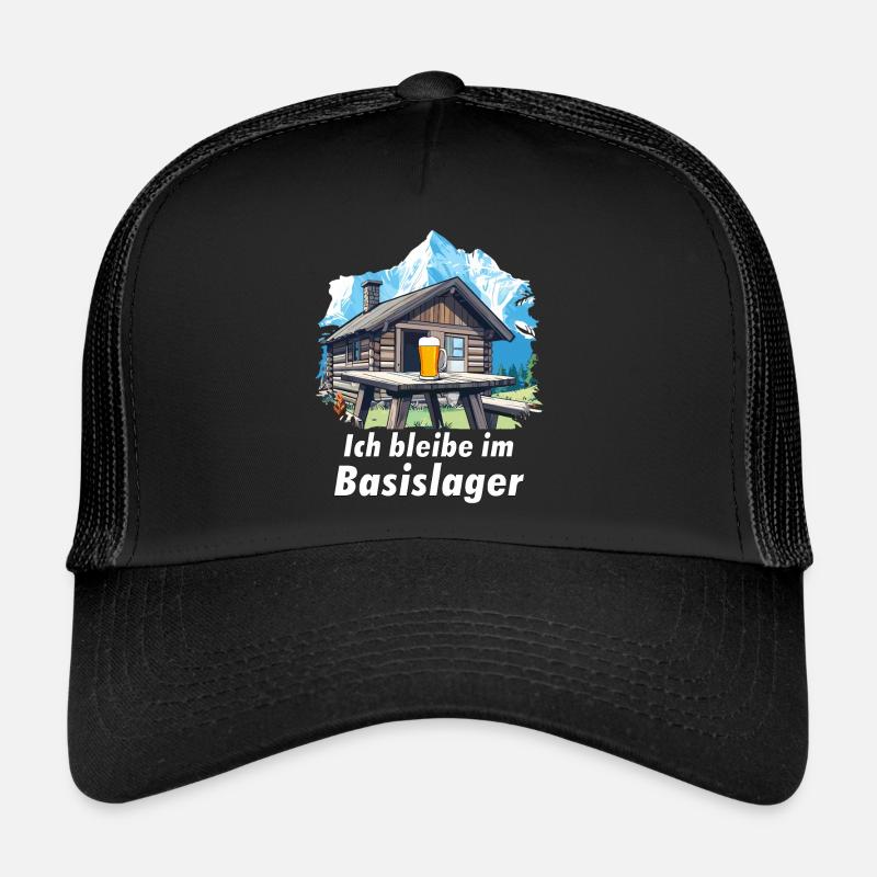 Je reste au camp de base Casquette trucker 