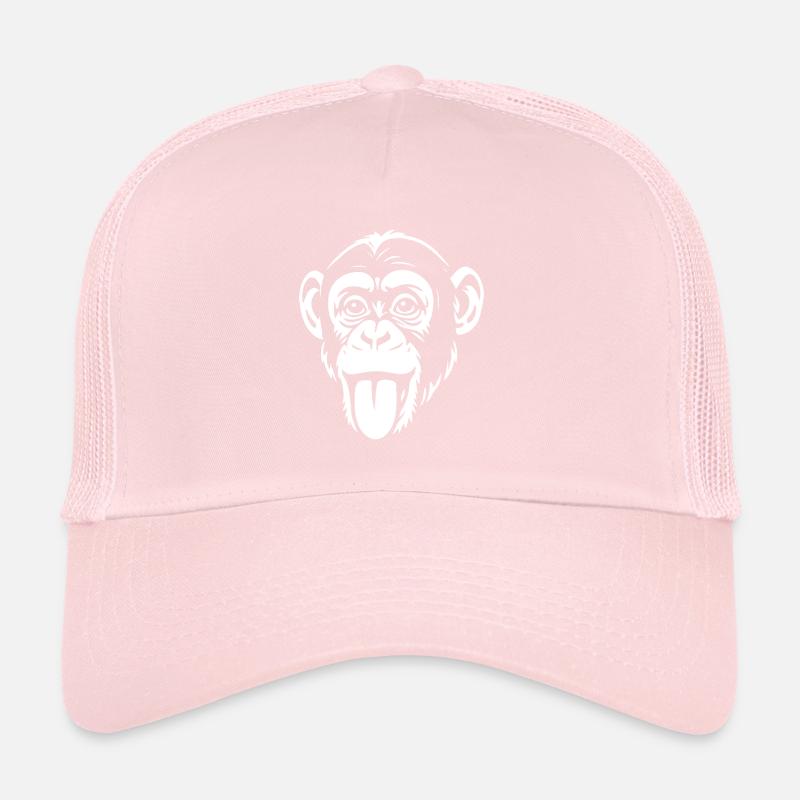 Singe - Chimpanzé - Visage de Singe - Déguisement Casquette trucker 