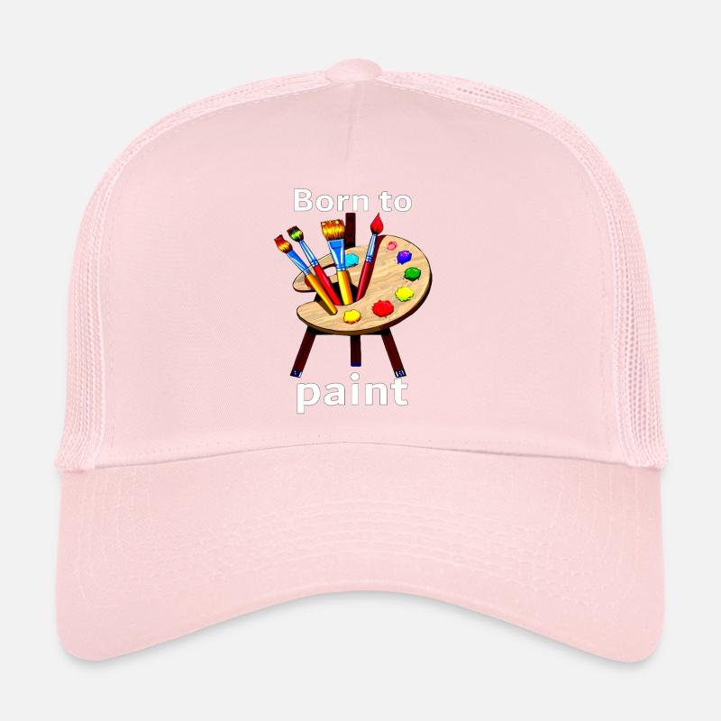 Easel Born to paint Trucker Cap