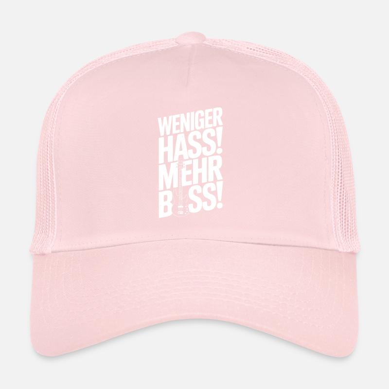 Moins de haine, plus de basses ! Casquette trucker 