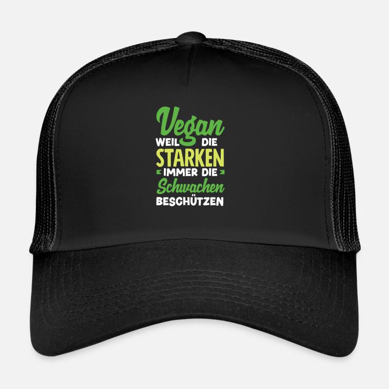 Attention I'm Vegan Funny Vegan Gift Trucker Cap