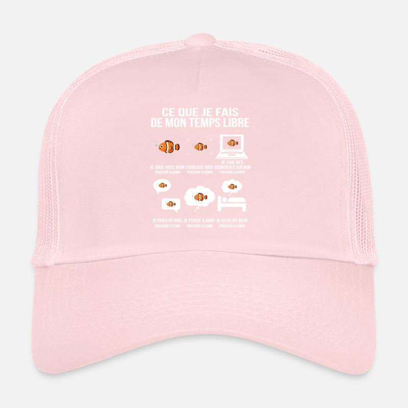Ce que je fais de mon temps libre Poisson clown Casquette trucker 