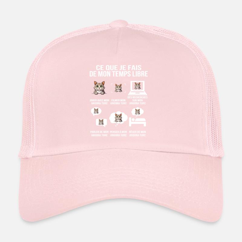 Ce que je fais de mon temps libre Angora Turc Casquette trucker 