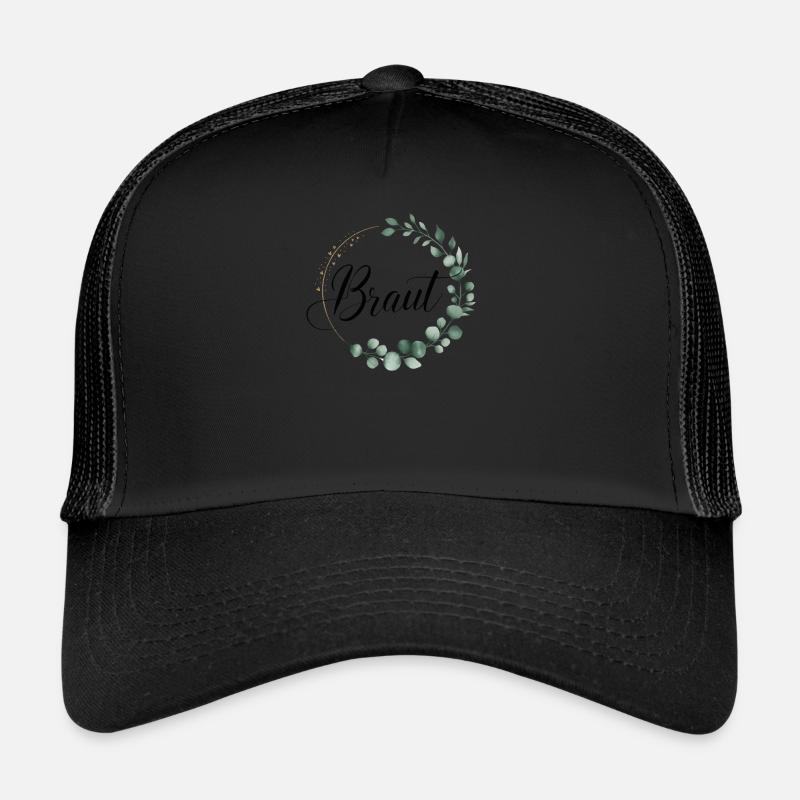 Couronne de fleurs de mariée Eucalyptus Enterrement de vie de garçon Mariage Casquette trucker 