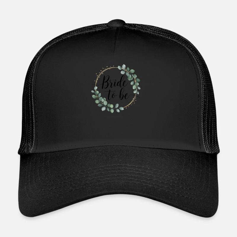 Couronne de fleurs de mariée Eucalyptus Enterrement de vie de garçon Mariage Casquette trucker 