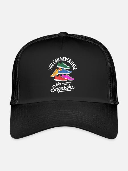 To Many Sneakers Sneaker Turnschuhe - Trucker Cap - black/black - Front