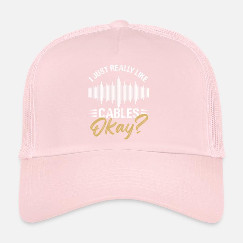 Thème « J’aime vraiment les câbles » Casquette trucker 
