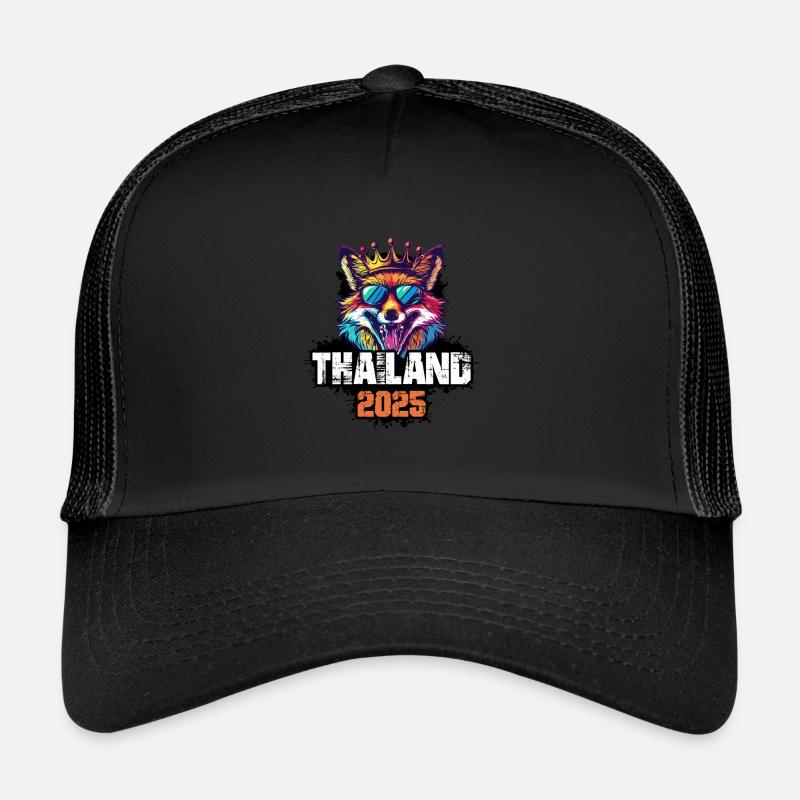 Thailand 2025 Vacation Fox Trucker Cap