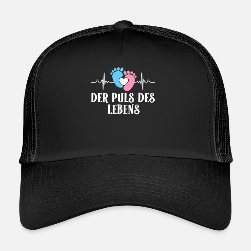 Werdende Mutter DER PULS DES LEBENS Lustig Trucker Cap