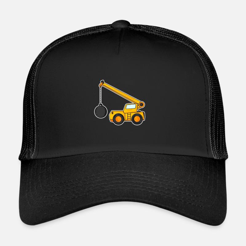 Grue de démolition pour enfants Casquette trucker 