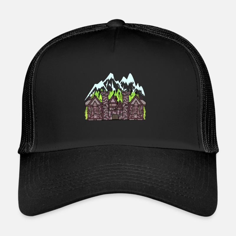 Austria Medieval Castle Fortress Fantasy Knights Trucker Cap