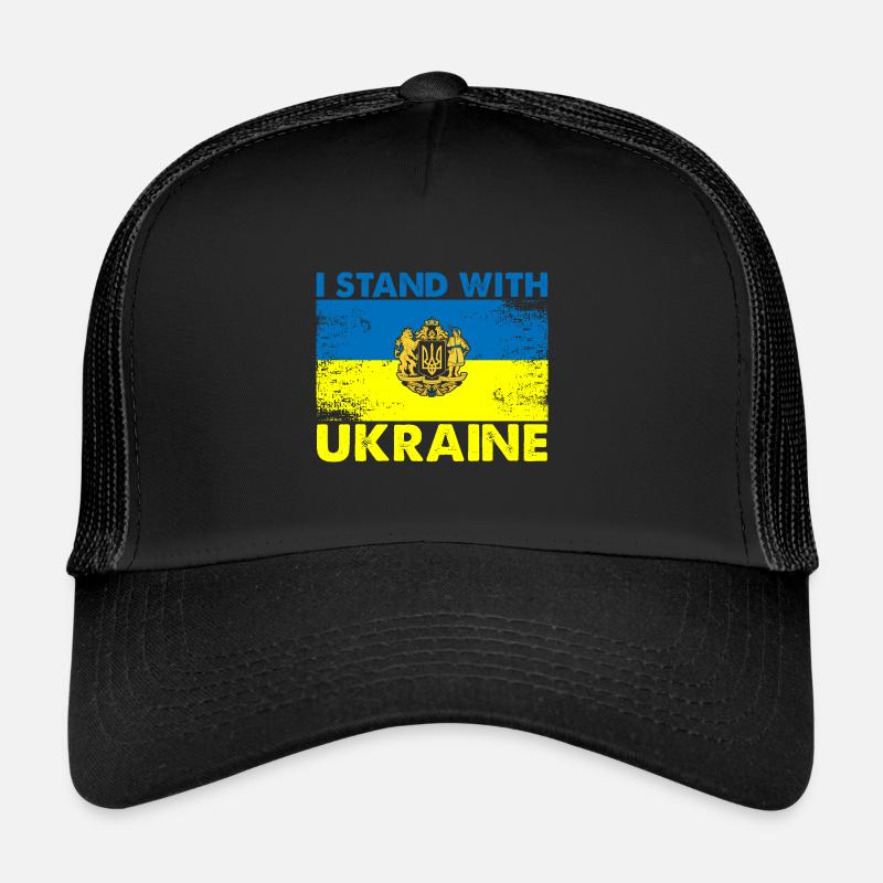 I Stand With Ukraine Trucker Cap