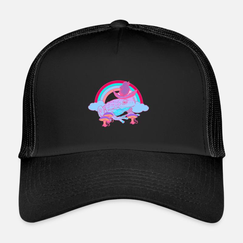 Magic Rainbow Toad Frog Wizard Frogs Casquette trucker 
