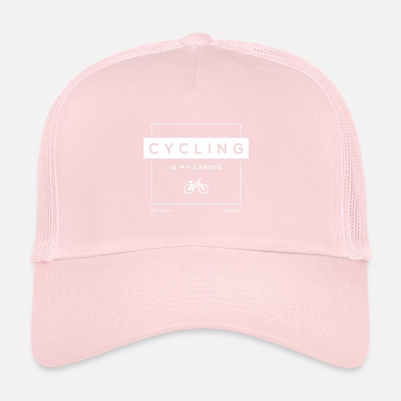 Radfahren als Ausdauer-Sprichwort, ironisches Trucker Cap
