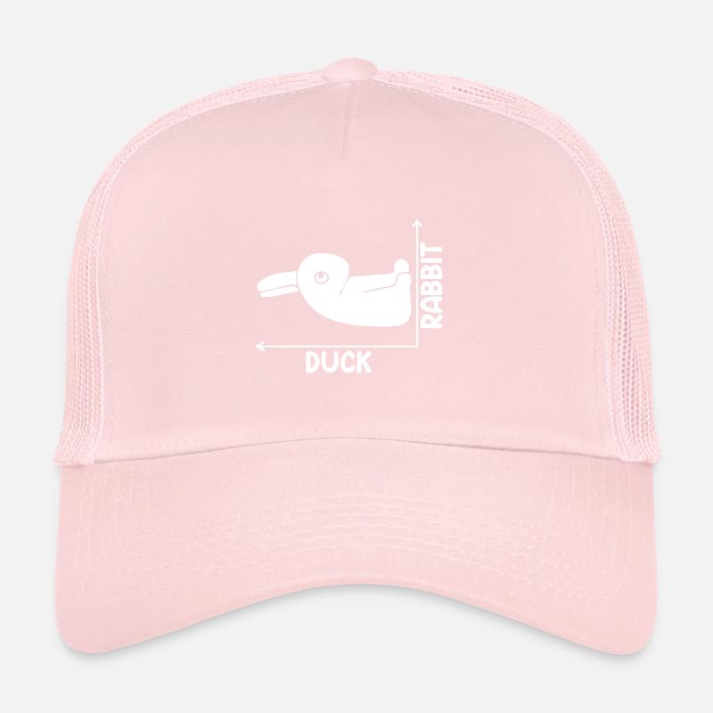 Funny Duck Or Rabbit Optical Illusion For Future Trucker Cap