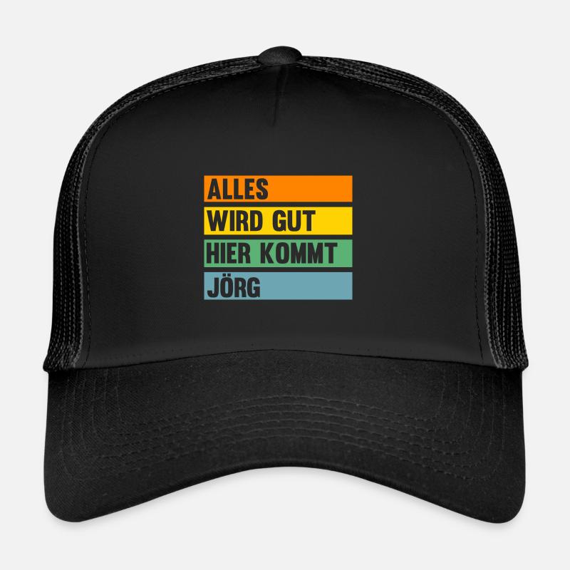Jorg - Trucker Cap - Schwarz/Schwarz