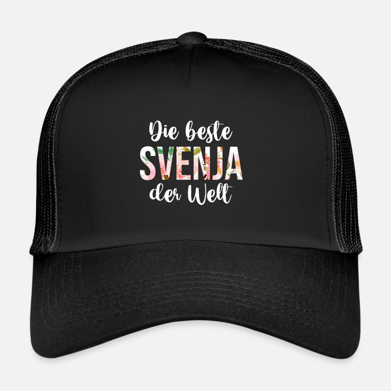 Svenja - Trucker Cap - Schwarz/Schwarz