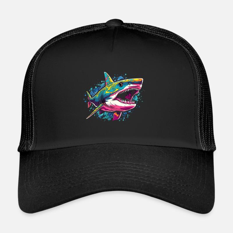 Hai - Trucker Cap - Schwarz/Schwarz