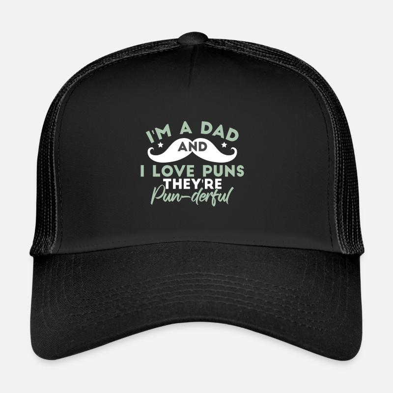 Papa aime les jeux de mots Casquette trucker 