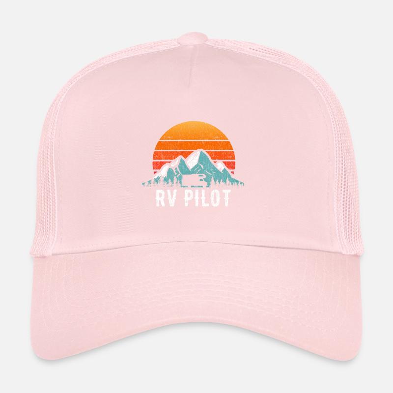 RV Pilot Motorhome Travel Stuff RV Vacation Retro Trucker Cap