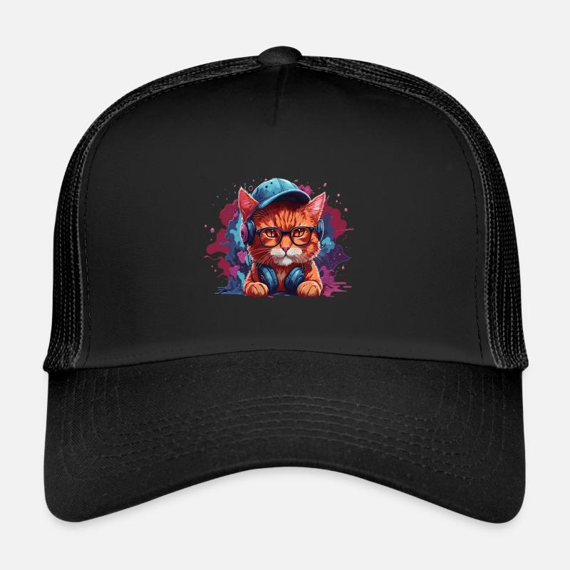 Chat Animal Art I Cool Chat Mignon Casquette trucker 