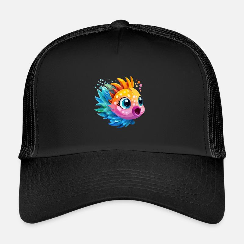 Funny Colorful Fish Trucker Cap