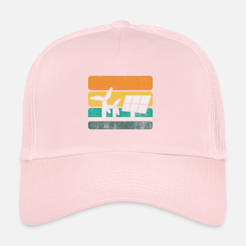 Solarmodul Solarenergie Solarstrom Trucker Cap