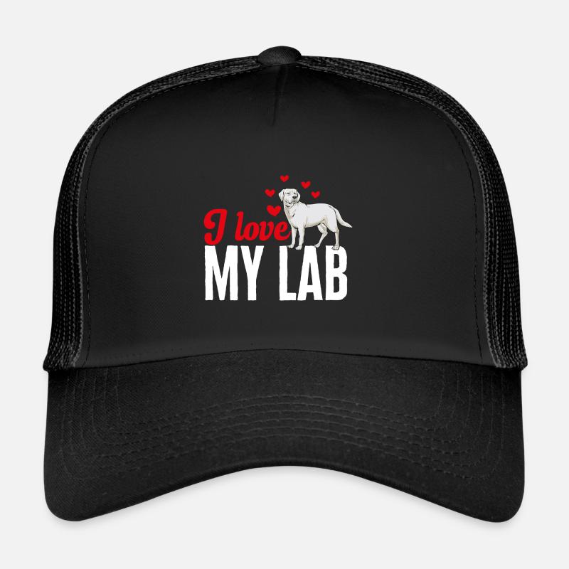 Weißer Labrador Retriever Weißer Lab Trucker Cap