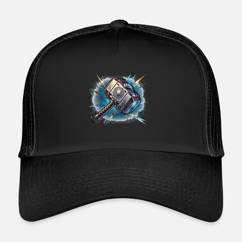 Marteau de Thor avec effets de tonnerre Casquette trucker 