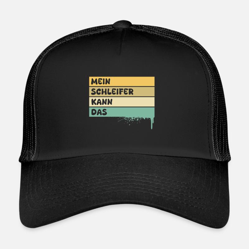 Profession : Broyeur - Casquette trucker  - noir/noir