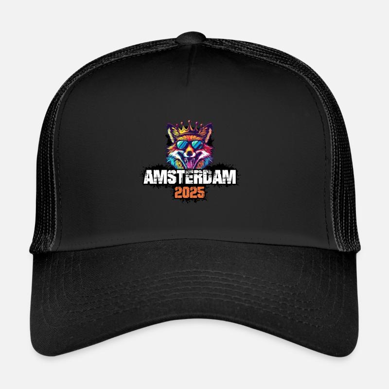 Amsterdam 2025 Vacation Fox Trucker Cap