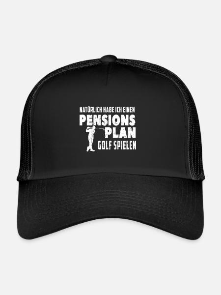 Pension Golf - Trucker Cap - Schwarz/Schwarz