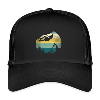 Escalade de la forêt d’escalade kletterurlaub kletterers idée - Casquette trucker  - noir/noir - Devant
