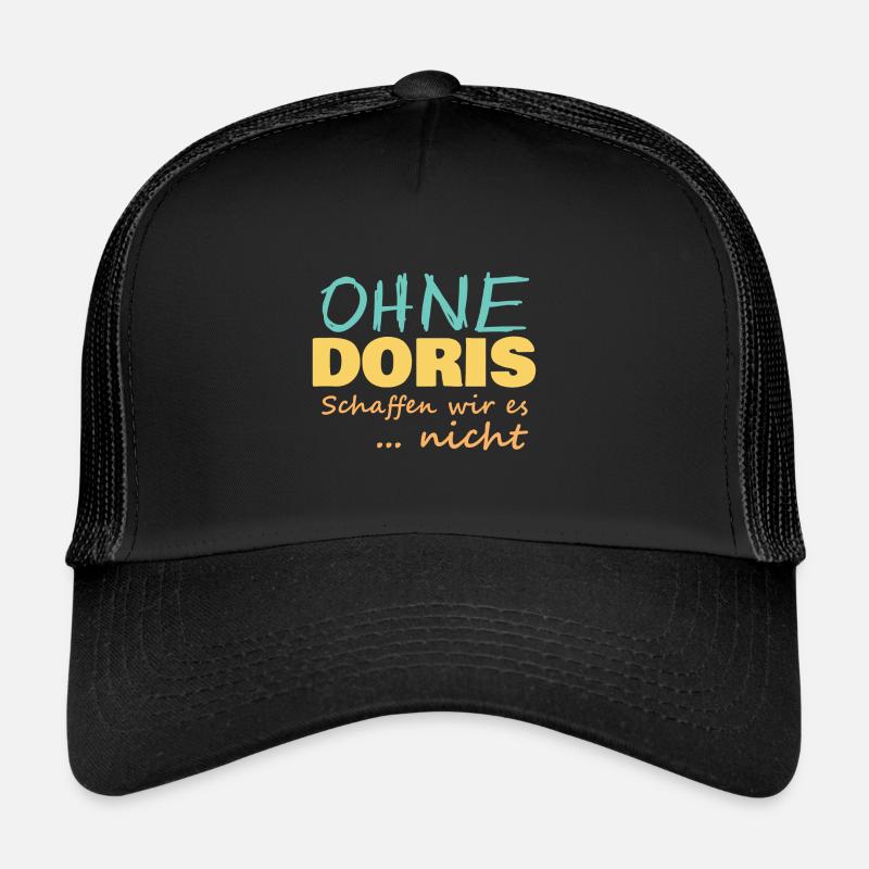 Doris - Trucker Cap - Schwarz/Schwarz