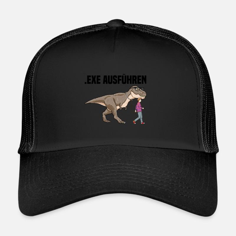 Informatiker Programmierer Sprüche - Trucker Cap - Schwarz/Schwarz