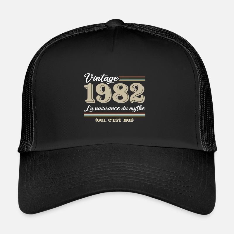 1982 année de naissance et cadeau d'anniversaire Casquette trucker 