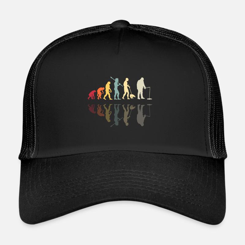 Pêcheur Human Evolution Vintage Ice Fishing Casquette trucker 