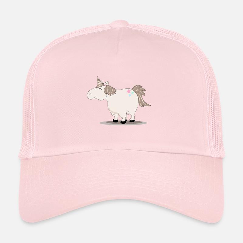 Thick cute unicorn Trucker Cap