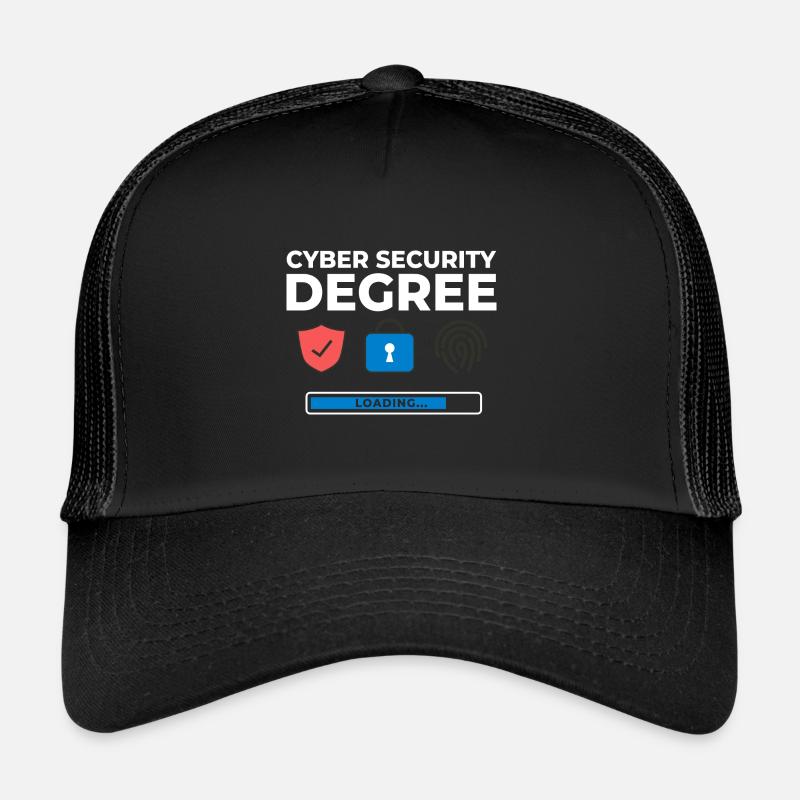 Cyber Security Information Computer Sicherheit - Trucker Cap - Schwarz/Schwarz
