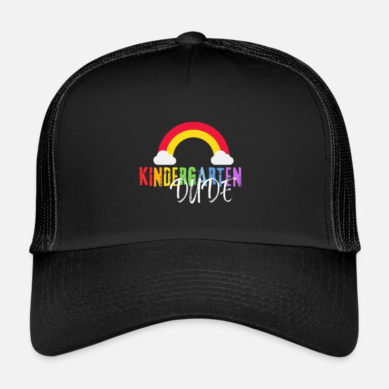 Kindergarten Dude - Trucker Cap - Schwarz/Schwarz