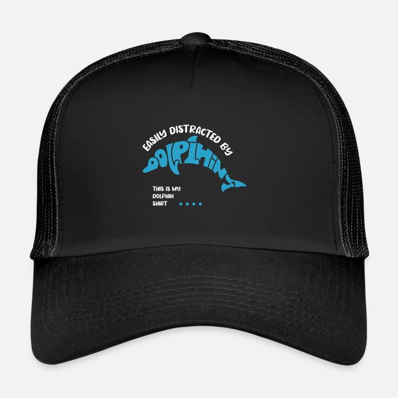 Citation ironique animal marin mignon dauphin Casquette trucker 