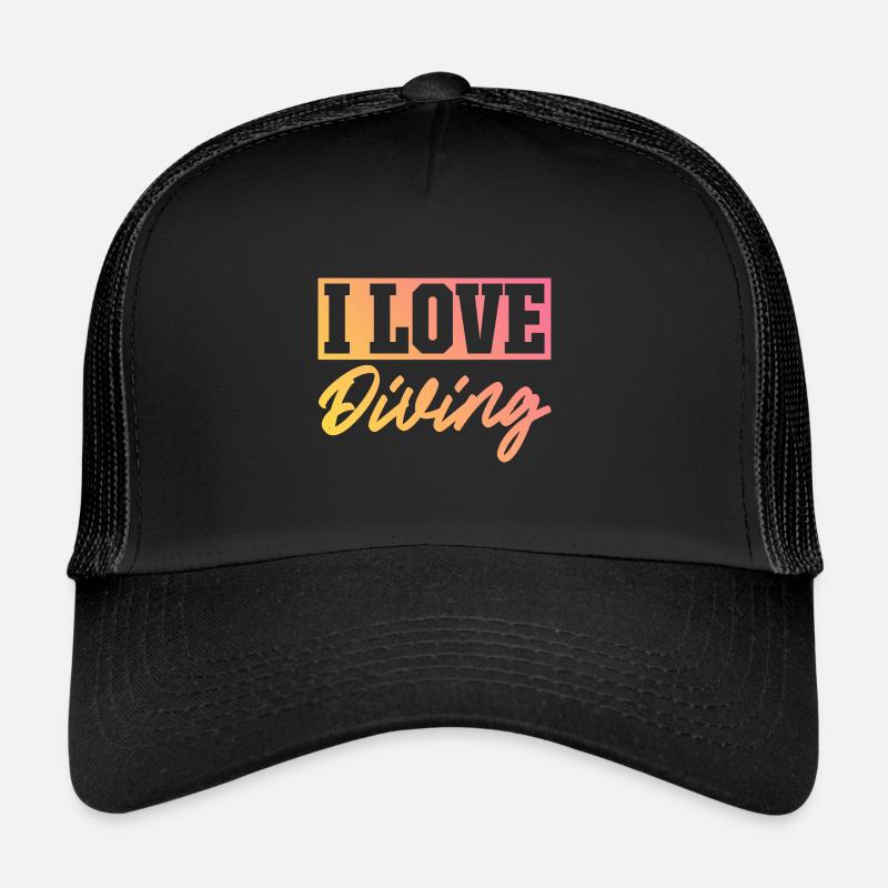 J’adore la plongée Casquette trucker 