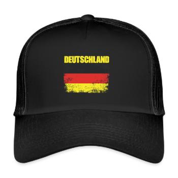 Fantastic German flag for German - Trucker Cap - black/black - Front