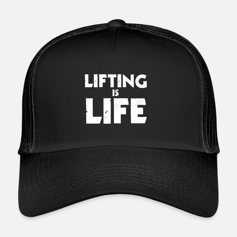Lifting Is Life - Trucker Cap - black/black