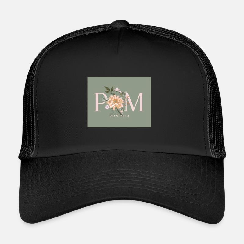 PM - Plant Mom - Trucker Cap - Schwarz/Schwarz