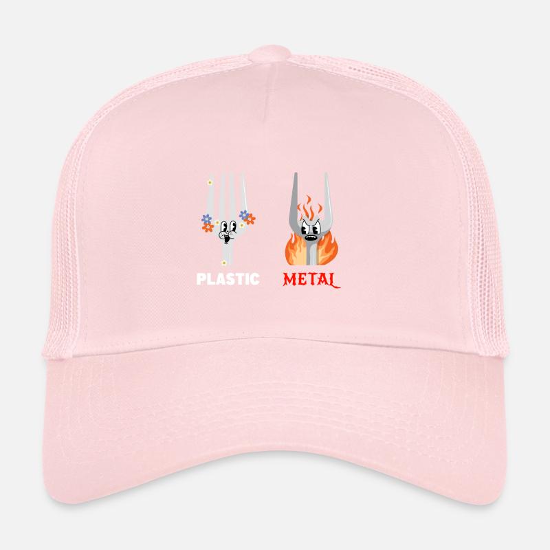 Fork Plastic Metal Music Trucker Cap