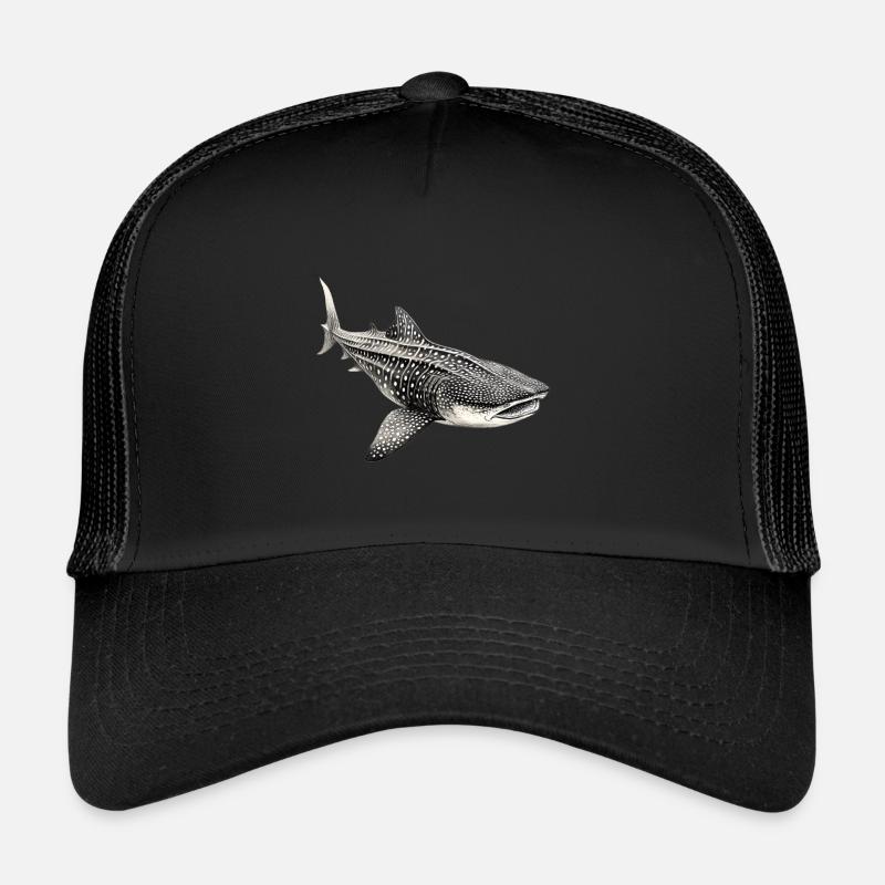 Walhai - Trucker Cap - Schwarz/Schwarz
