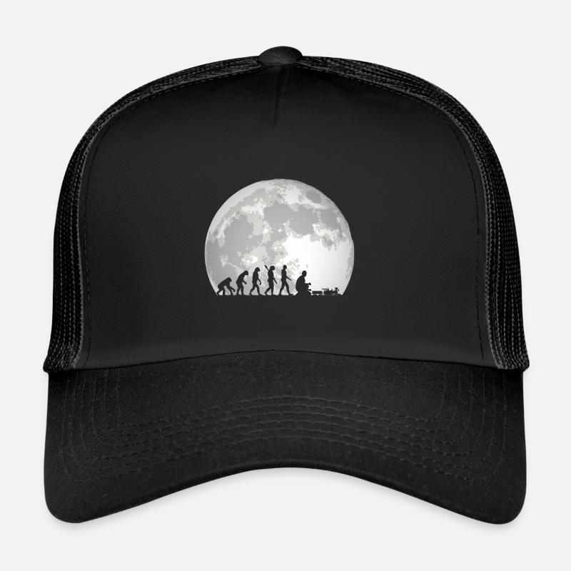 Évolution du chemin de fer miniature de train humain Casquette trucker 