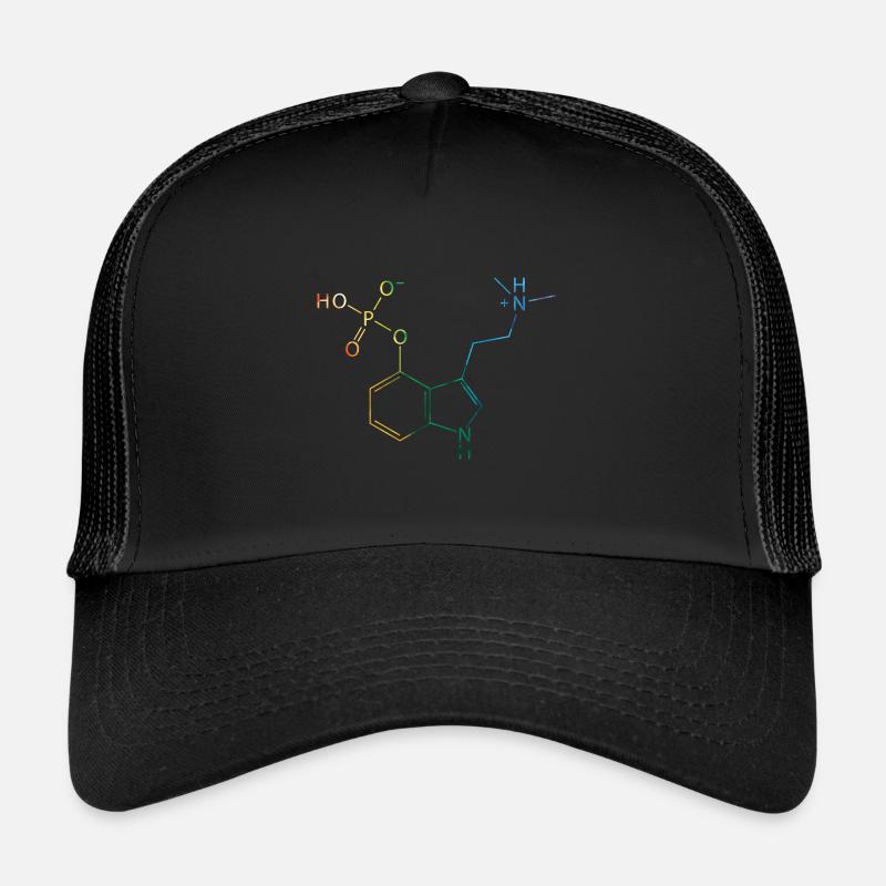 Psilocybin Molecule Chemistry Magic Mushrooms Mushroom Psy Trucker Cap