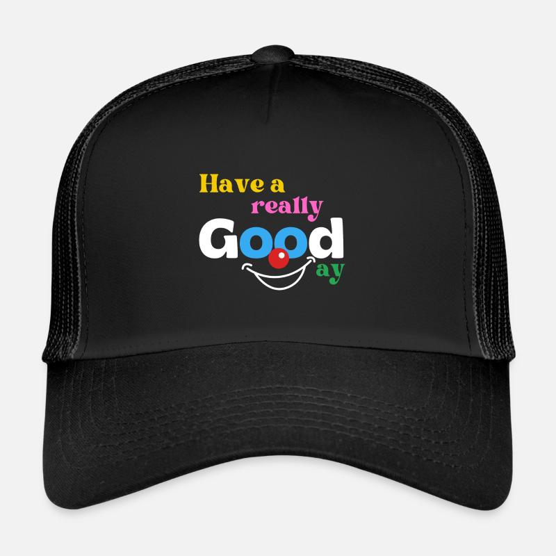 Bonne journée - Casquette trucker  - noir/noir